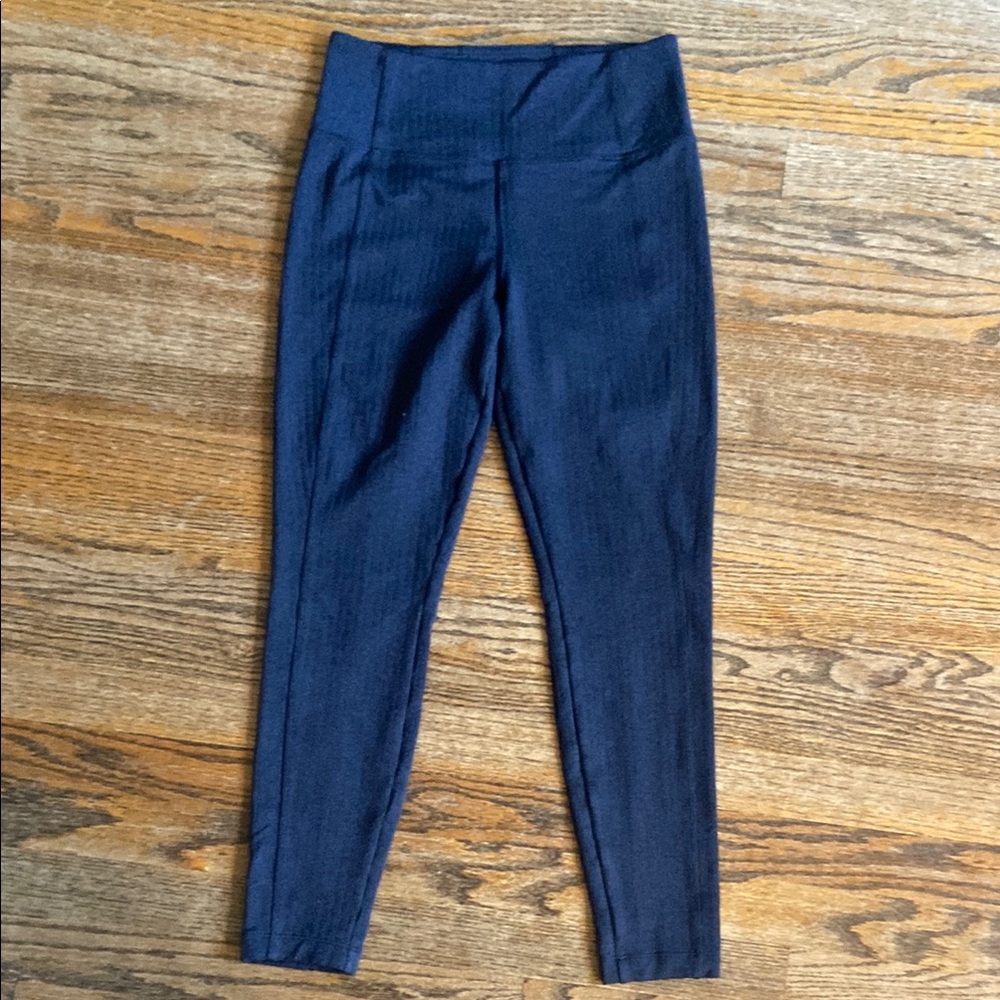 Athleta Navy High-Waisted Leggings
